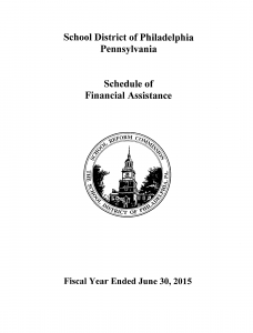 Schedule of Financial Assistance 2015