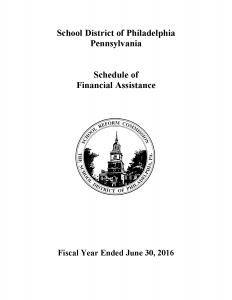 Schedule of Financial Assistance 2016