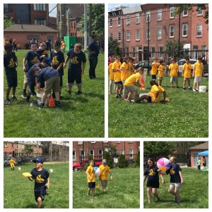 Adaire students participating in Field Day activites