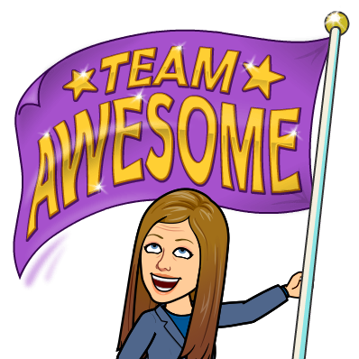 Team awesome flag help by Mrs. Floyd bitmoji