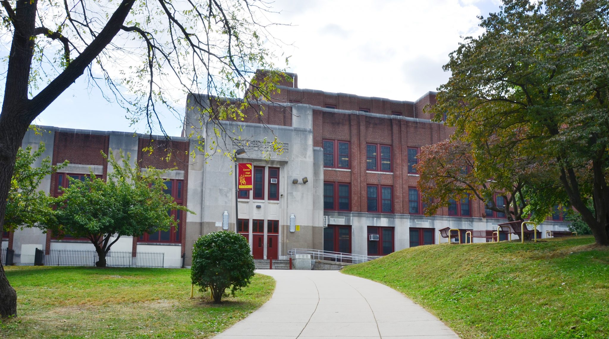 Central High School's facade