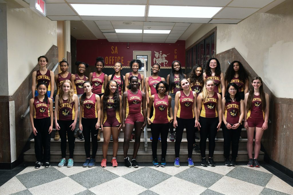 Girls indoor track team