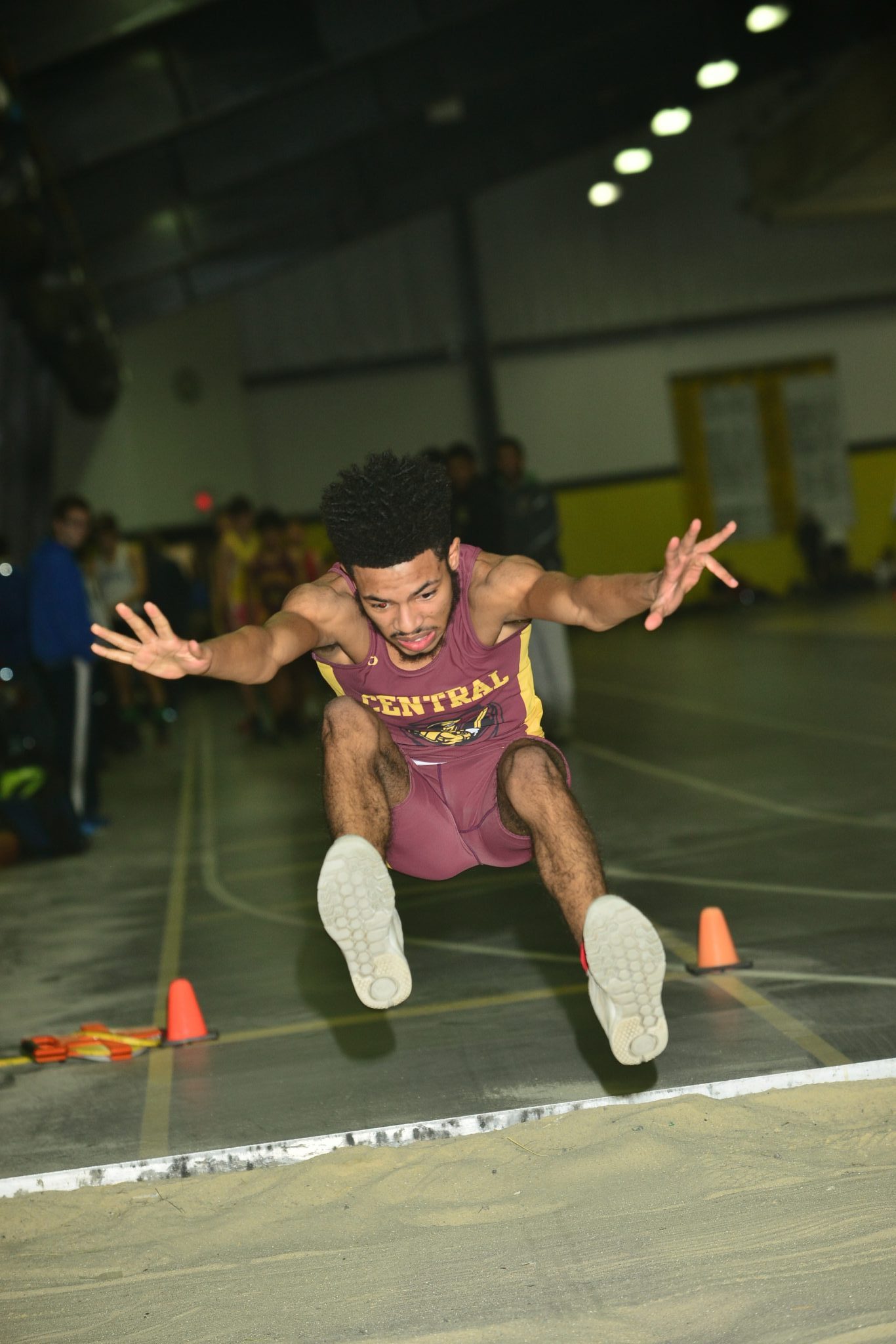 Front angle of long jump