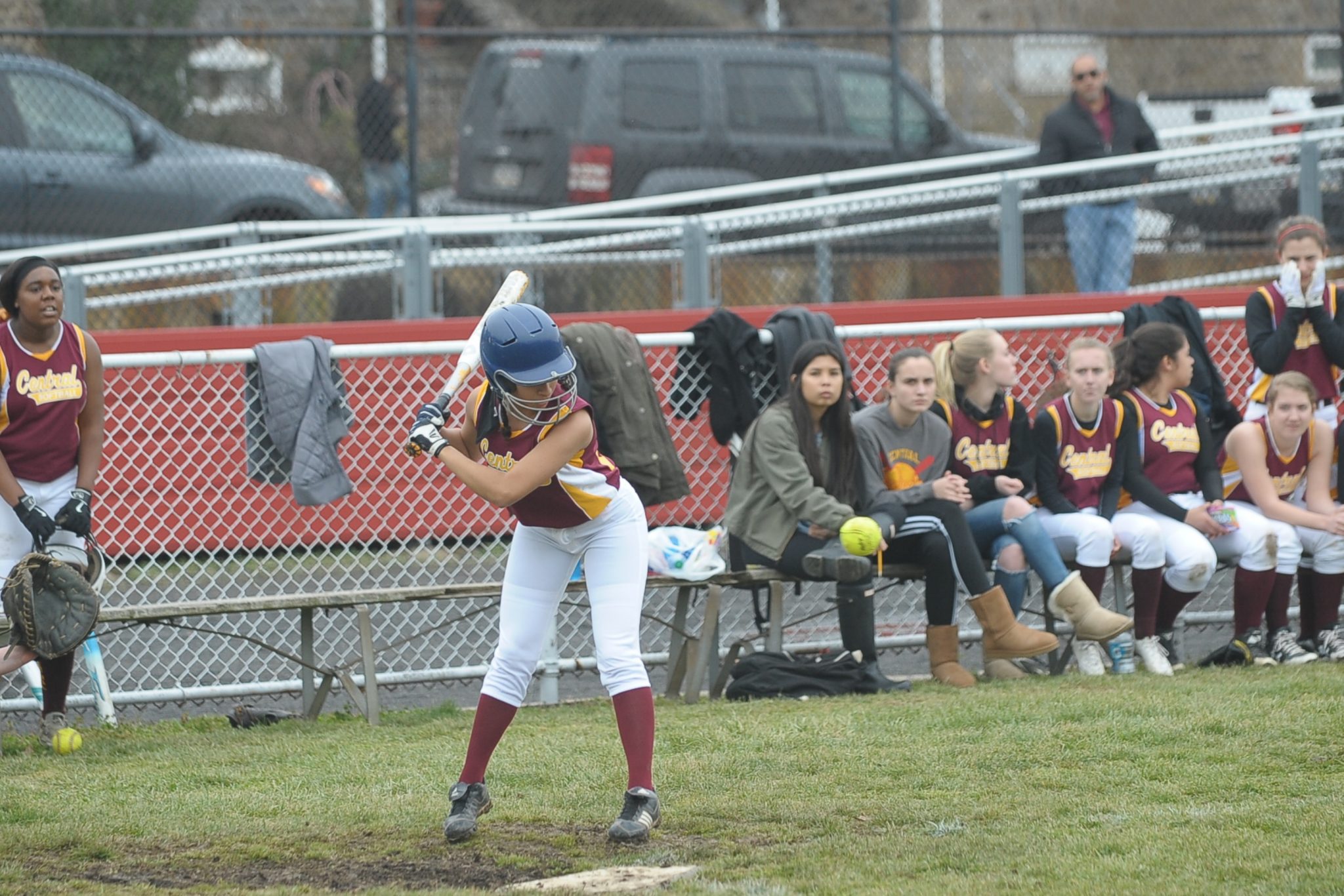 Batter swinging at a pitch