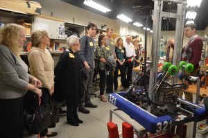 Alumni visiting the CHS Robotics Lab