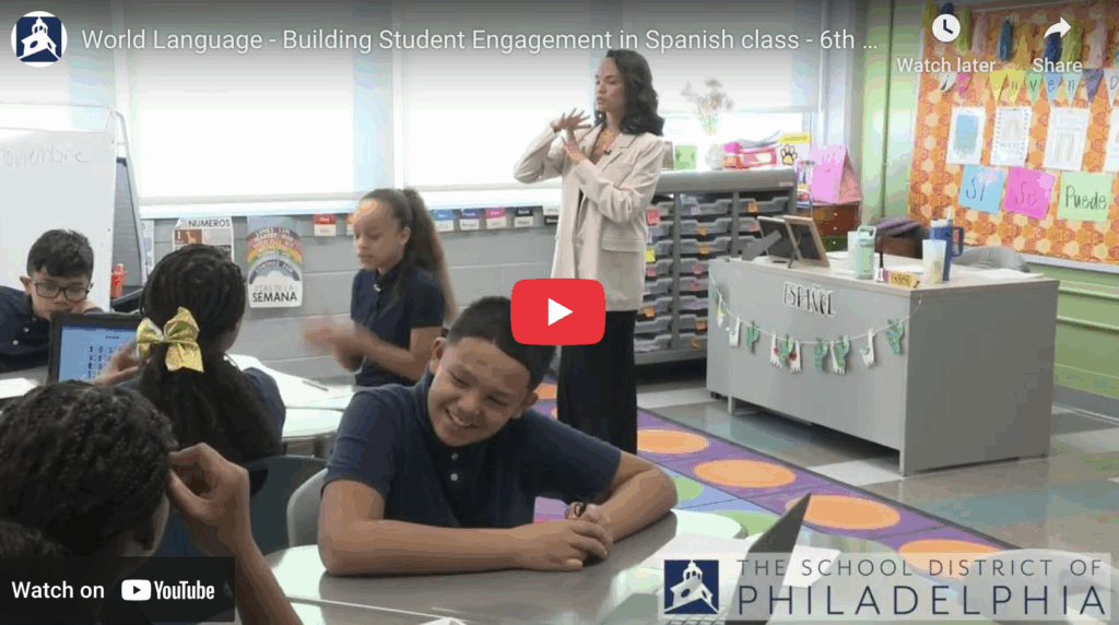 World Language - Building Student Engagement in Spanish class - 6th Grade