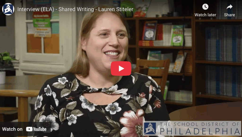 Interview (ELA) - Shared Writing - Lauren Stiteler