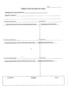 The 3 Minute Walk Through Note-taking Worksheet. For accessibility assistance call 215-400-4180 Option 6