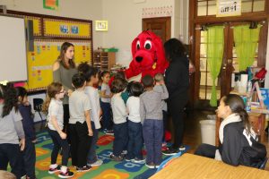 Clifford with students at Vare-Washington