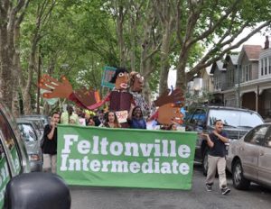 Feltonville Intermediate School students during the, "Lifting Our Cultures and Families" Parade. Source: Spiral Q News.