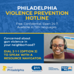 February 23, 2023: Learn About the 211 Violence Prevention Hotline