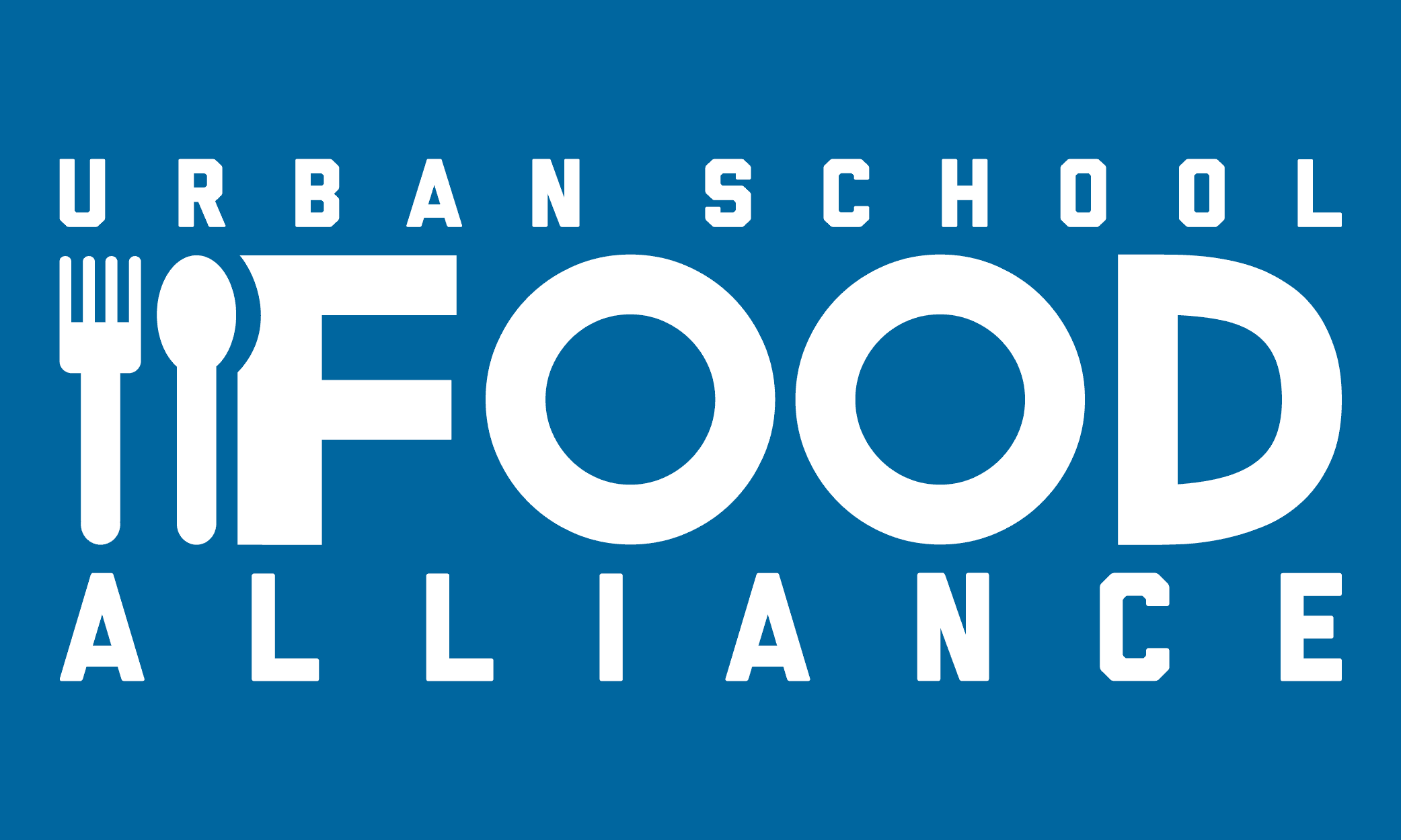 Urban School Food Alliance logo featuring stylized utensils forming the 'F' in 'FOOD