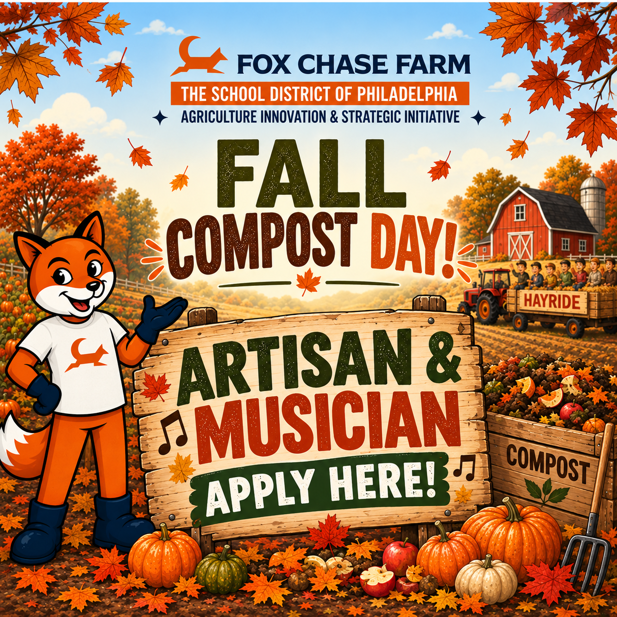 Fox Chase Fall Compost Day Poster