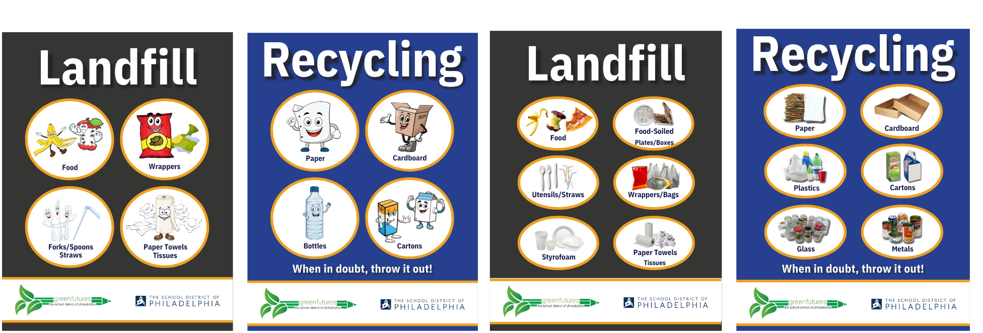Recycling and landfill sorting guide