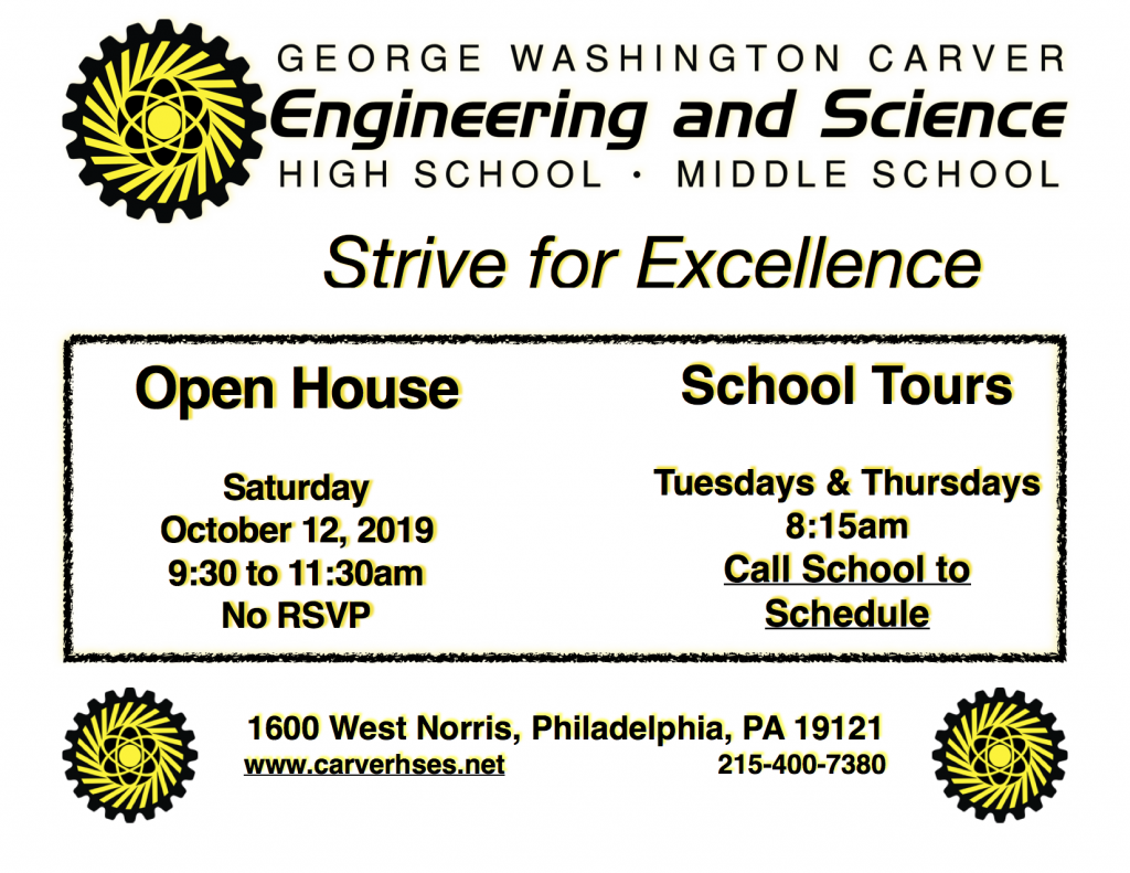 Carver Strive for Excellence Poster