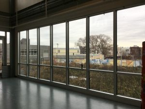 View from second floor hallway