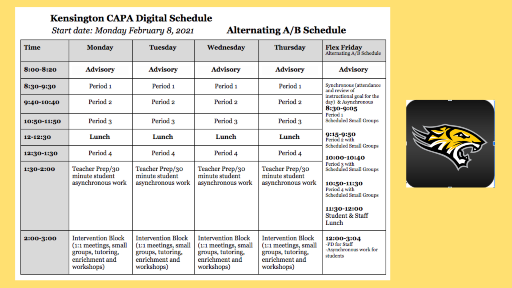 KCAPA's New VIrtual Schedule V2