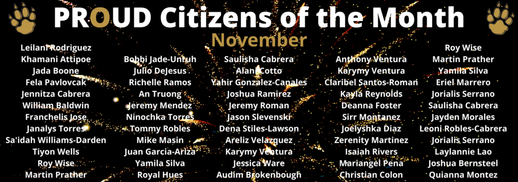 November Proud 2020 CotM