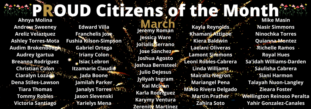 March Proud citizens