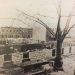 old photo taken in 1889 of the building of Francis Scott Key school.