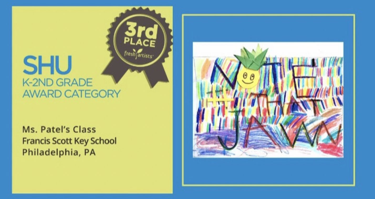 Third place award for art competition