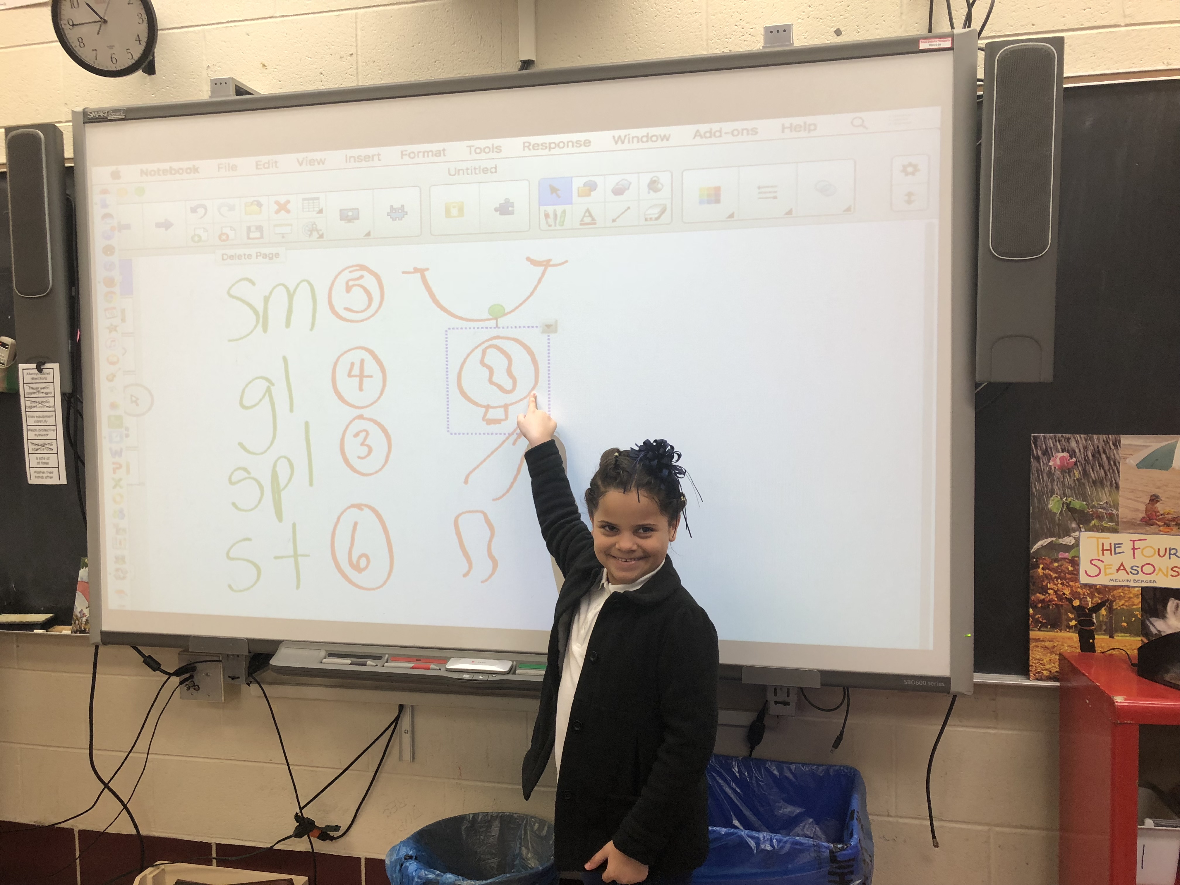 Student at SMART Board