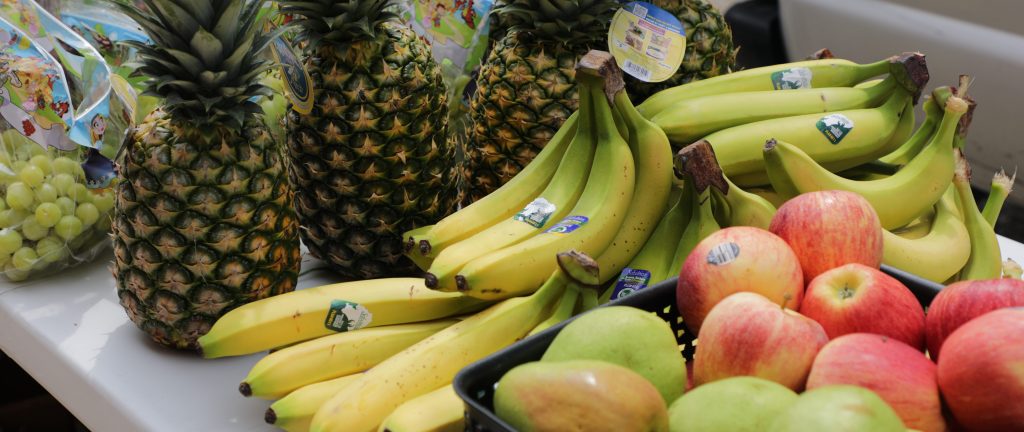 Fresh fruit at share produce stand