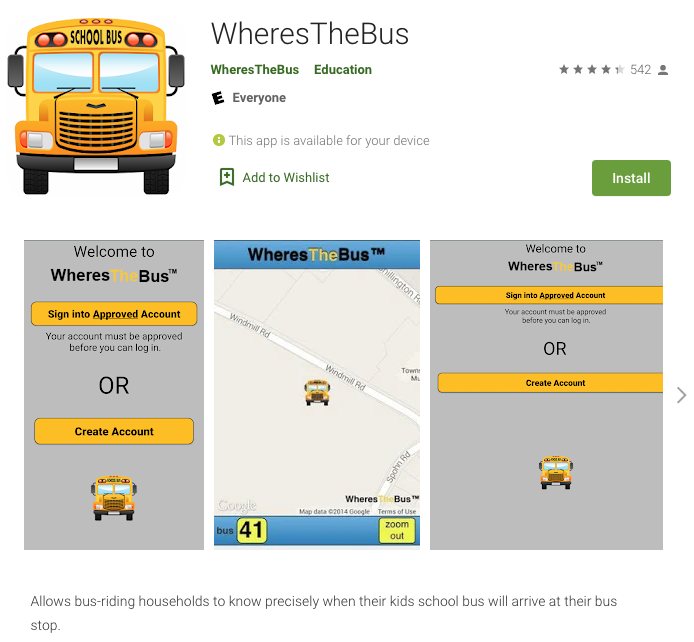 Where’s The Bus? App