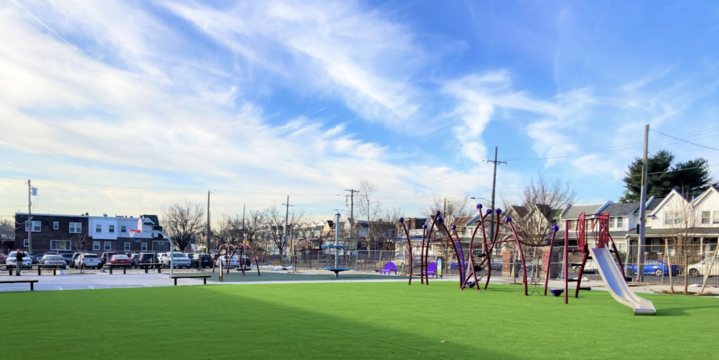 New Play-yard at Lowell Elementary