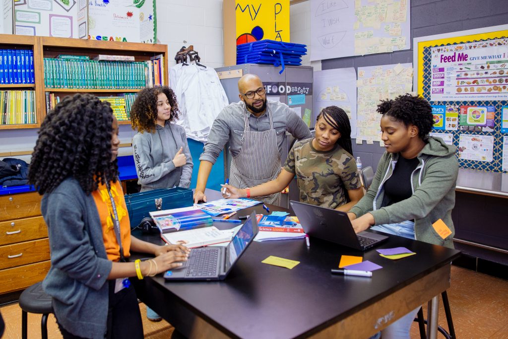 Students Listening to Teacher