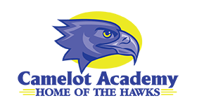 Camelot Academy Logo Camelot Academy Logo with an Hawk