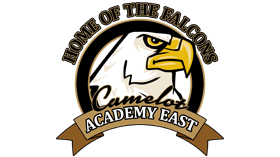 Camelot East Logo with Falcon