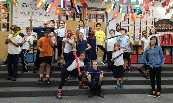 20181011_132559 students with instruments in music classroom
