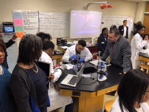 Pedro Rivera in Biotech lab Academies @ Roxborough