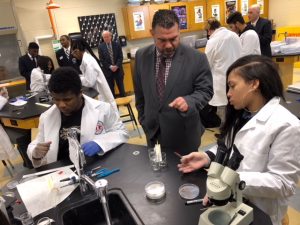 Pedro Rivera in Biotech lab Academies @ Roxborough