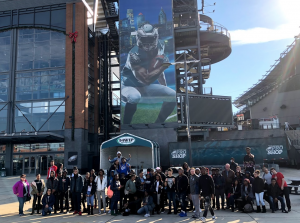 Business & Entrepreneurship students at Eagles Stadium