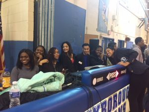 Our Ambassadors keeping score at the March Madness tournament