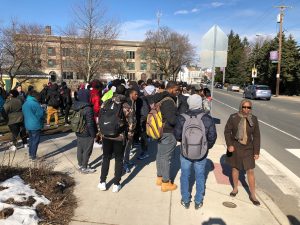 Academies @ Roxborough students participating in National Walkout