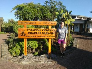 Mrs. Ragozzino at Charles Darwin National Park