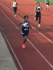 D. Placide running the 100 meter dash