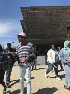 Students at African American museum in Washington