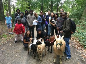 Students At Philly Goat Project in Germantown