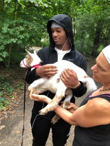 Students At Philly Goat Project in Germantown