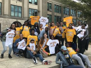 Students with their West Chester SWAG