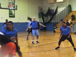 Mr. Felicia on the court with VAP teams