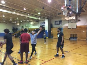 McGavin on the court March Madness Business Round one