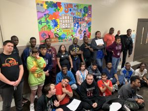 Student team that painted You are a piece of Roxborough Mural Project