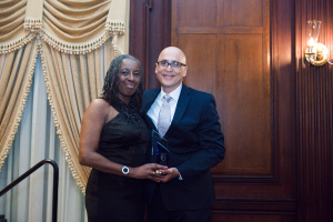 Ms. Jenkins at the Philadelphia Academies, Inc. Gala with Jay Vazquez, President & CEO