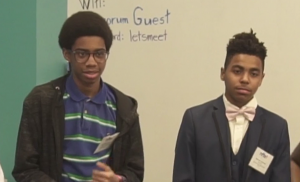 Dasean Crippen and Samuel Johnson featured in NFTE promo