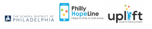 Philly hopeline with Uplify Philly center for grieving children